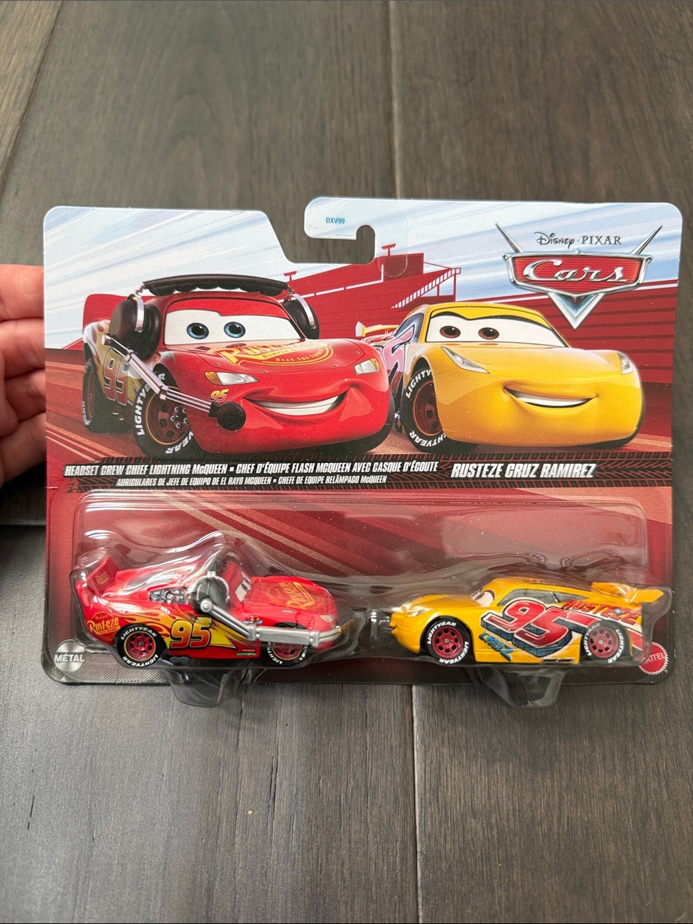Disney Cars Lightning McQueen Crew chief & Cruz Ramirez die cast